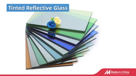 4mm 5mm グリーン、ブルー、グレー、ブロンズ、透明のカラーフロートガラス